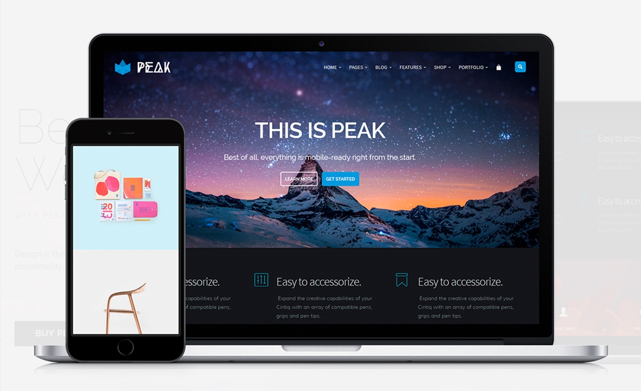 Peak Portfolio WordPress Theme